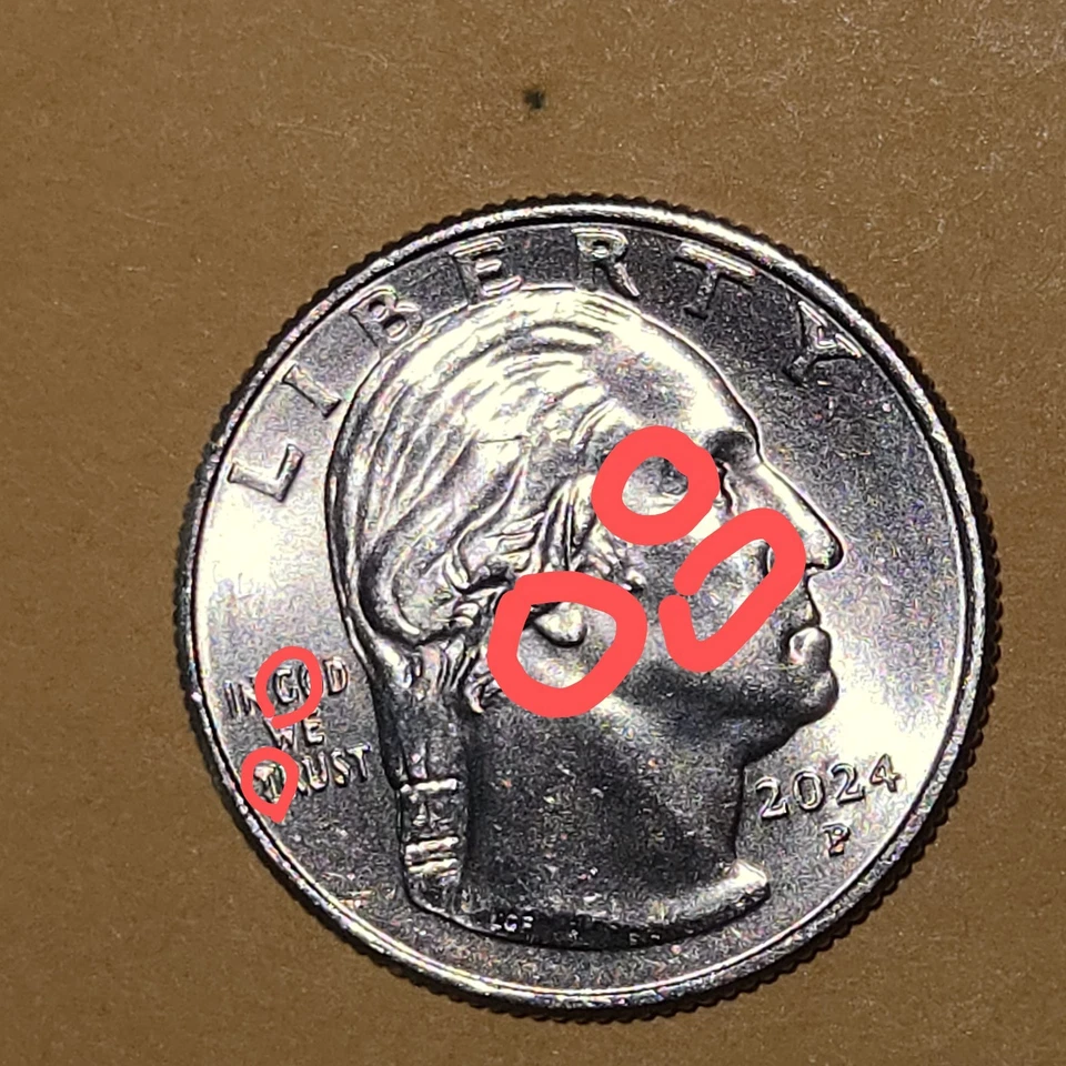 2024 - P Quarter Error: "In Cod We Trust" Patsy Takemoto Mink - Imagem 3 de 4