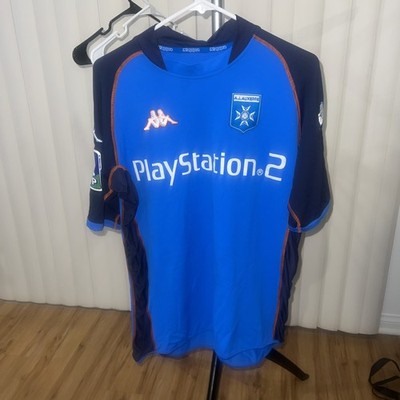Rare PlayStation 2 2002-2003 Soccer Jersey AJ Auxerre XXL Kappa (Fits like L-XL)