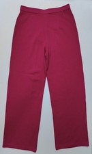 St. John Collection Women's Cassis Wool Wide Leg Pants Size 10