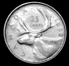 1962 25¢ silver coin that shows beautifully with excellent details    1.0