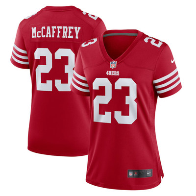 Christian McCaffrey San Francisco 49ers Nike Women's Player Jersey - Red Size M