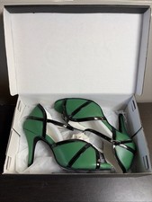 Dance And Sway Women s Green Latin Ballroom Dance Heels Size 7-7.5 B-22