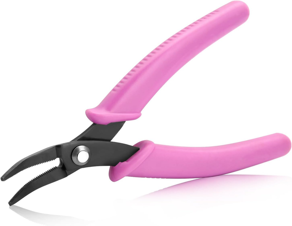 Speedwox Gebogene Spitzzange Mit ZäHnen, 14 Cm, Gebogene Spitzzange, Mini-Ketten-image
