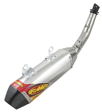 FMF Factory 4.1 RCT Aluminum Slip-On w/Stainless Mid Pipe Stainless Cap (045628)