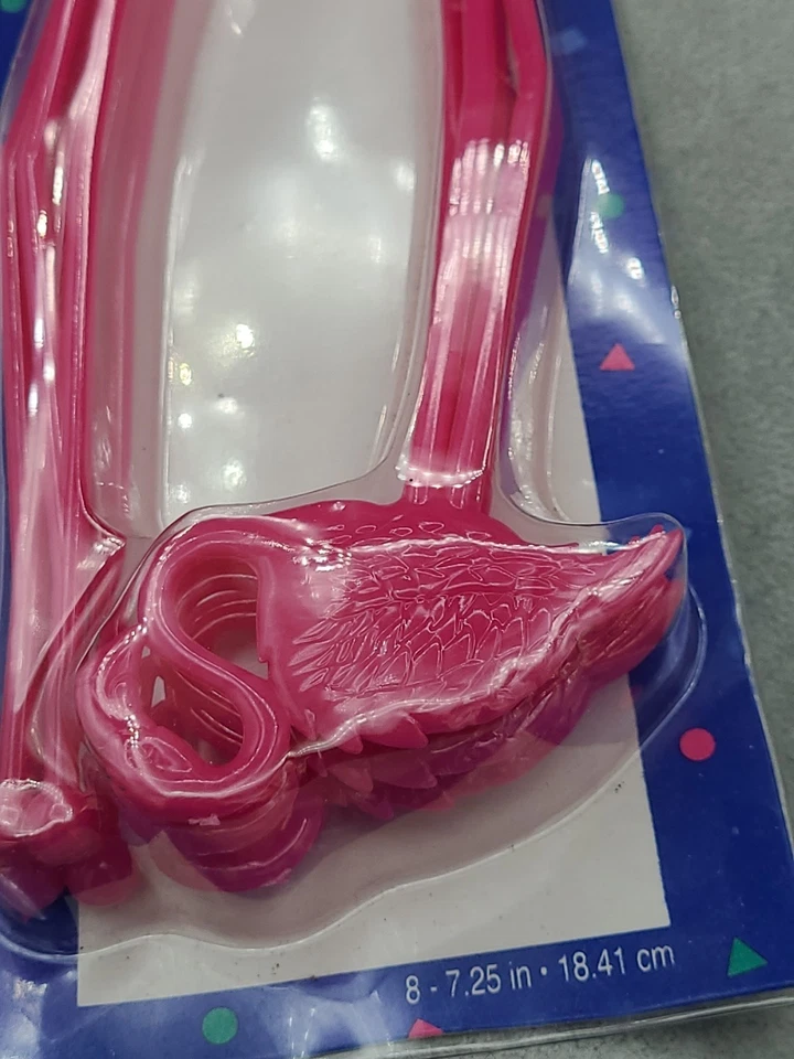 Paquete de 8 Tiki Bar ~ Flamenco ~ Swizzle Sticks 7 1/2" agitador de bebidas tropicales Foto 4 de 4