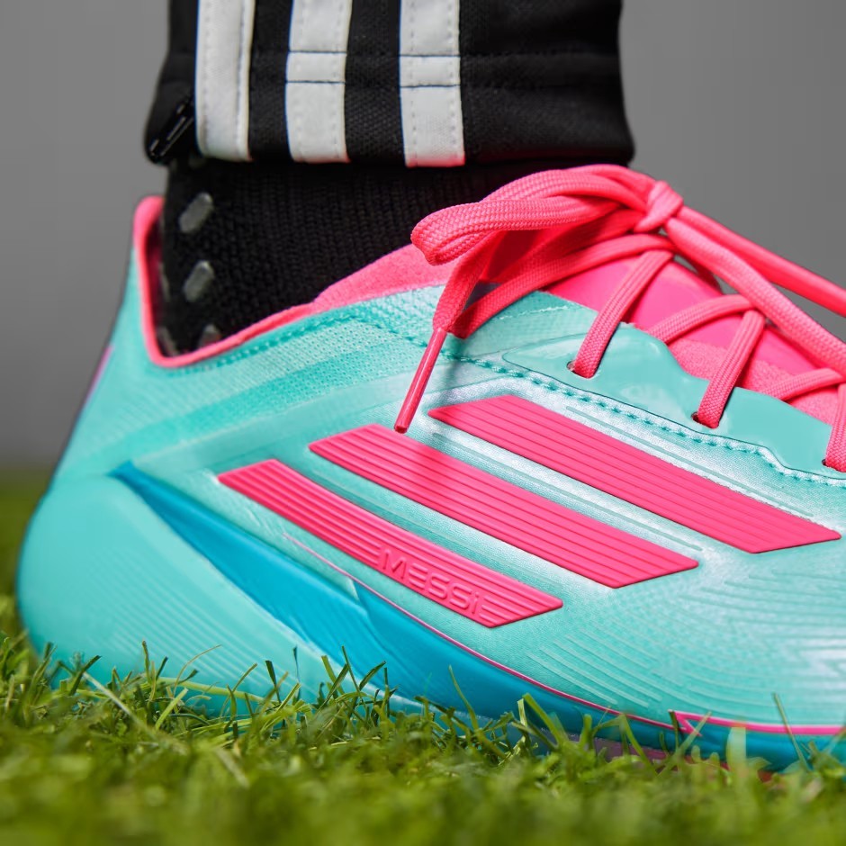 adidas F50 Messi Elite FG Mens Soccer Cleats Flash Aqua Lucid Pink