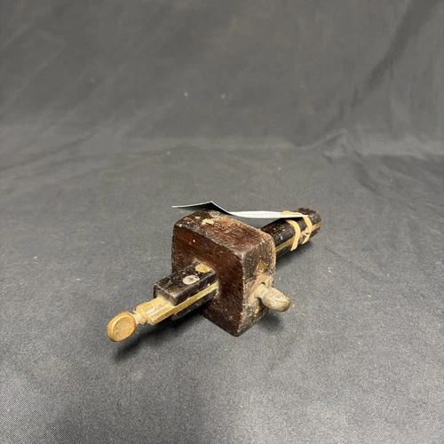 Antique British Rosewood & Brass Mortise Gauge 7.5"- (1947)