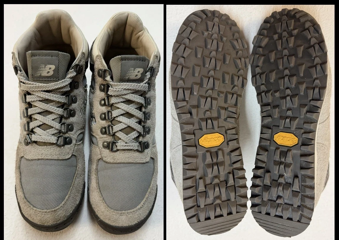 New Balance Rainier Raincloud Retro Hiking Boots Sz 6 Suede EVA Metal D-Rings
