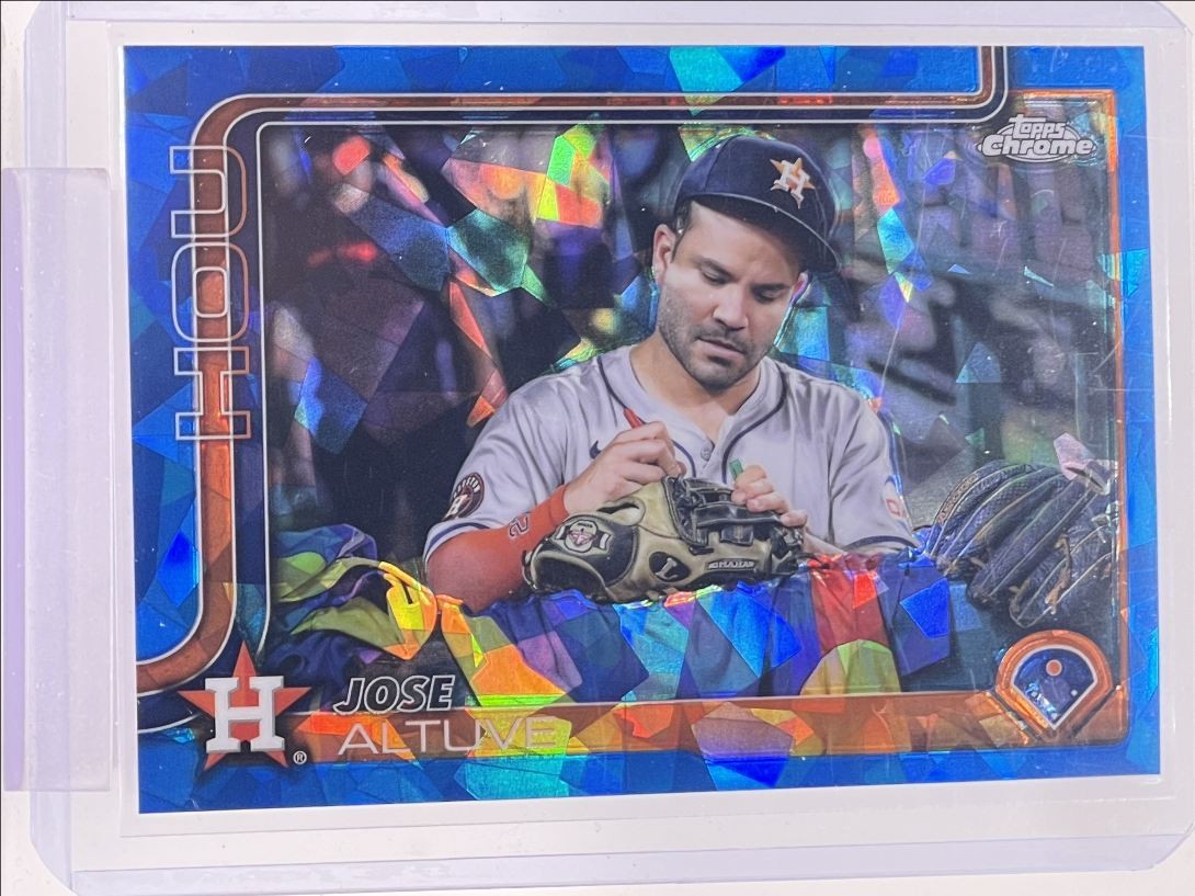 JOSE ALTUVE 2025 TOPPS CHROME SP IMAGE VARIATION SAPPHIRE ASTROS Q3409