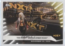 2021 Topps WWE Women's Division Rainbow Foil Toni Storm Betrays Ember Moon xm0