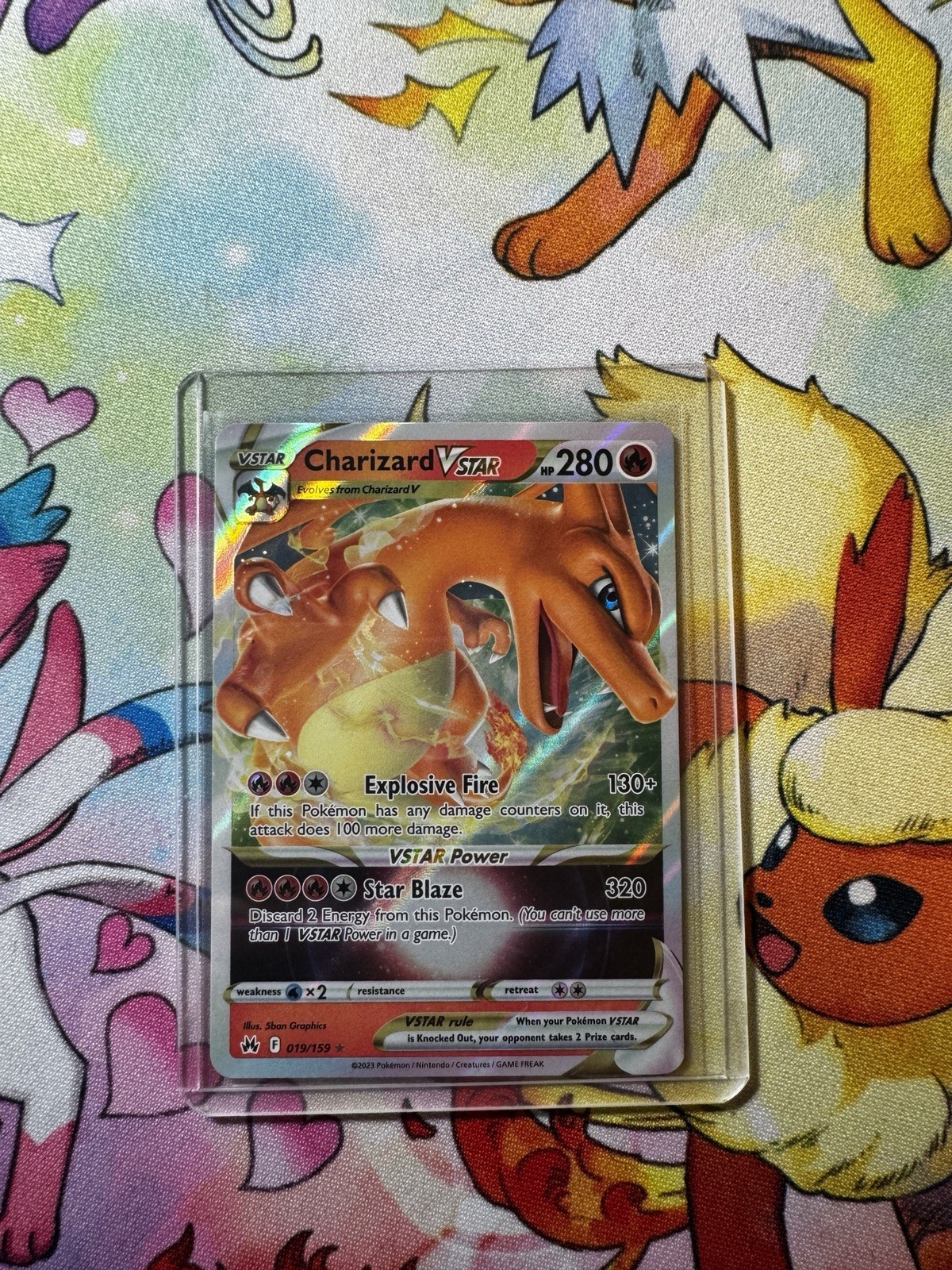 Pokemon TCG. Charizard Vstar 19/159 Crown Zenith Ultra Rare (NEAR MINT) 🔥
