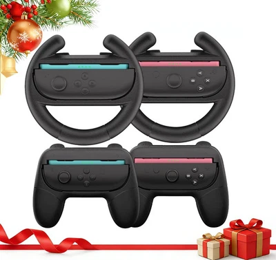HEYSTOP Rennlenkrad für Nintendo Switch 2 - Inkl. Joy-Con Grip & Schutzhülle, 4-in-1