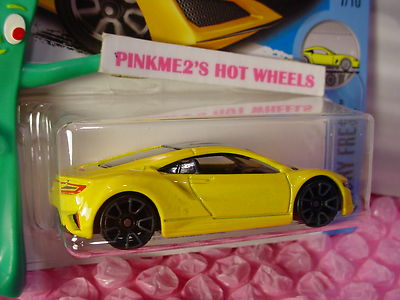 2017 i Hot Wheels '17 ACURA NSX #127✰yellow;gray TRAP5✰Factory