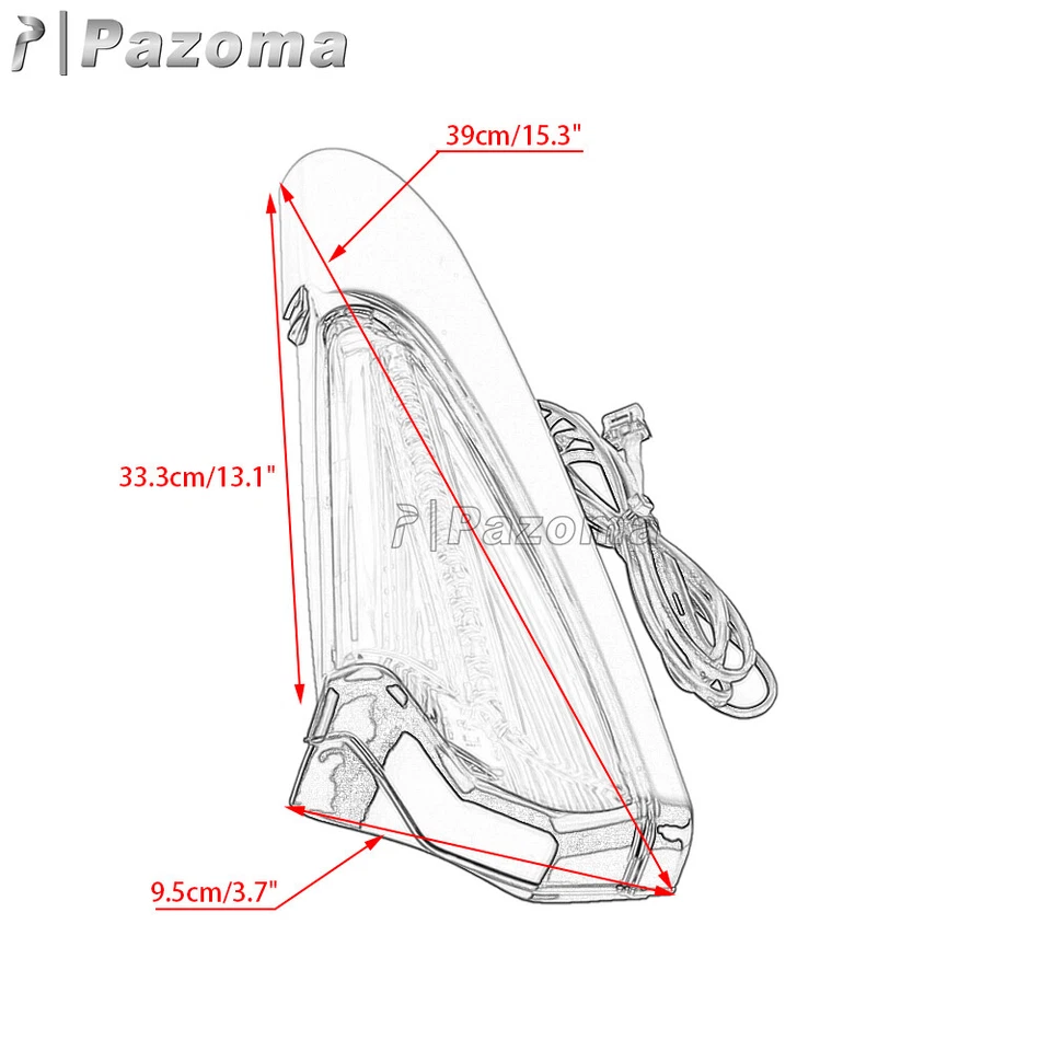Saddlebag LED Light Running Lights & Turn Signals For Honda Gold Wing Tour 2018+ - Image 2 of 4