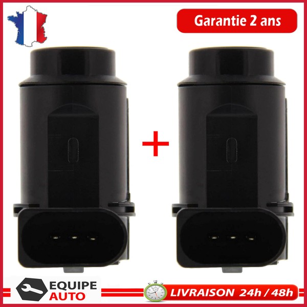2X Partsline RüCkfahr-Abstandssensor Hinten 3 Pins Schwarz L-Form-image