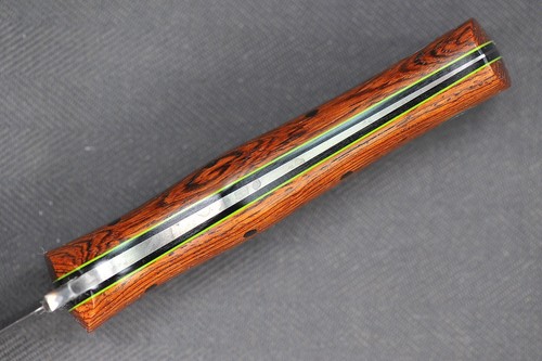 Fiddleback Forge Kephart by Andy Roy .16" A2 Blade, Full Cocobolo Wood Handle - Picture 9 of 13