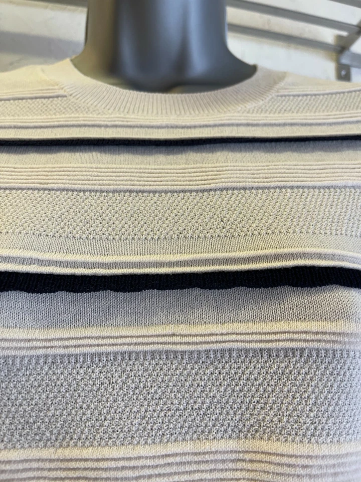 OASIS Ladies Cream Striped Jumper Sizes XS-XL Brand New - Image 3 of 4