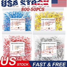 800PCS Solder Sealing Wire connectors with Heat Shrink Waterproof Docking Joints