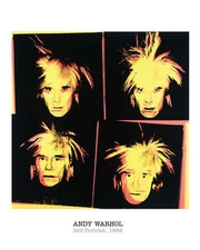 ANDY WARHOL - Self-Portrait, 1986 - POP ART PRINT Offset Lithograph Poster 16x20