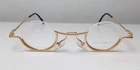 1990's TIFFANY glasses round GOLD 23K GP Model T64 Luxury Frame
