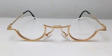 1990's TIFFANY glasses round GOLD 23K GP Model T64 Luxury Frame