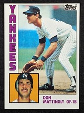 1984 Topps Baseball #8 Don Mattingly Rookie New York Yankees