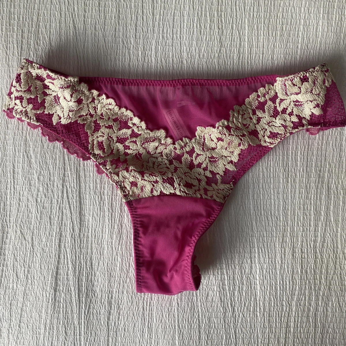 Intimissimi JLo Pretty Flowers Brazilian Panties PINK Size Small NWOT