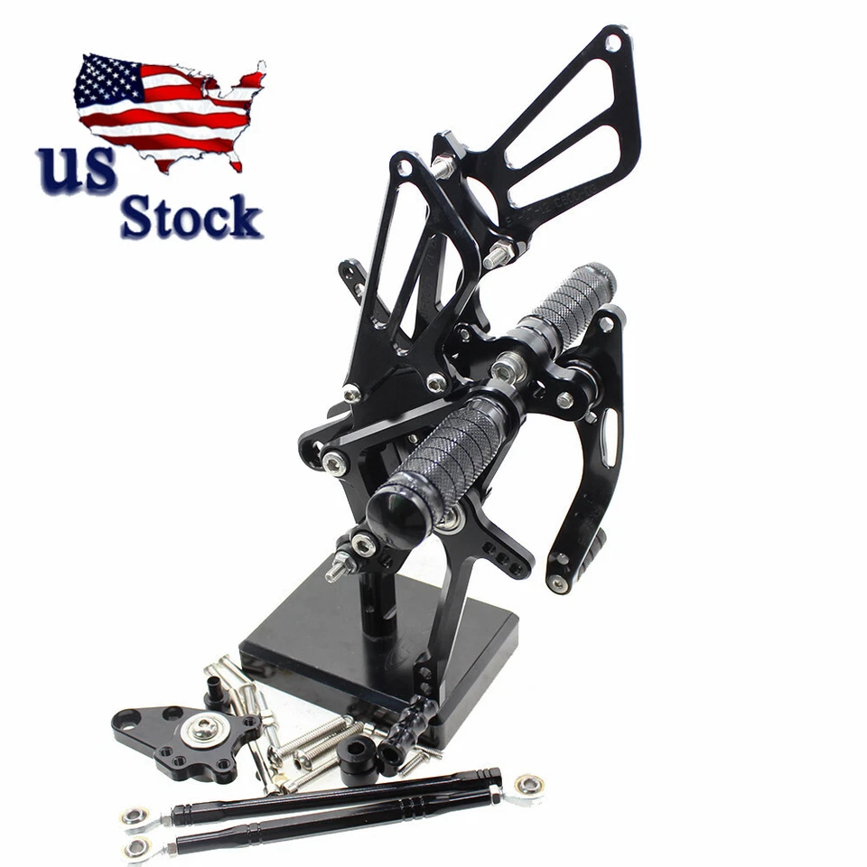 Задняя регулируемая подножка с ЧПУ для Suzuki Yamaha Kawasaki Honda - Изображение 3 из 4