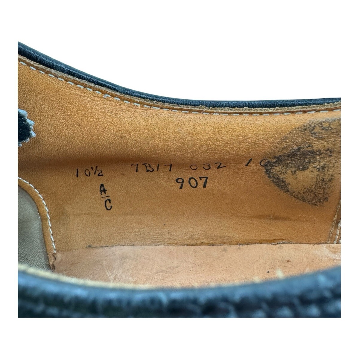 Alden New England Black Soft Calf Leather Almond Toe Dress  display picture 3