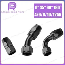 AN4/AN6/AN8/AN12 Swivel Hose End Fitting Adapter Oil/Fuel/Gas Hose Line