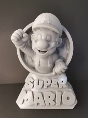 Super Mario Fan Art Büste Miniatur Figur Modell 3D Resin Druck 100mm - 200mm