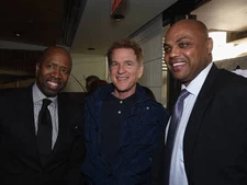 Kenny Smith Matthew Modine Charles Barkley at the Turner Upfront 2 - Old Photo