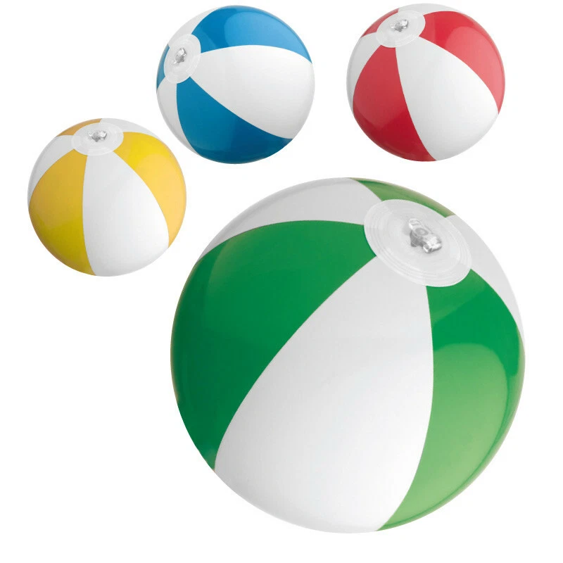 MACMA 4x Mini Strandball / Wasserball / Farbe: je 1x blau, rot, gelb und grün