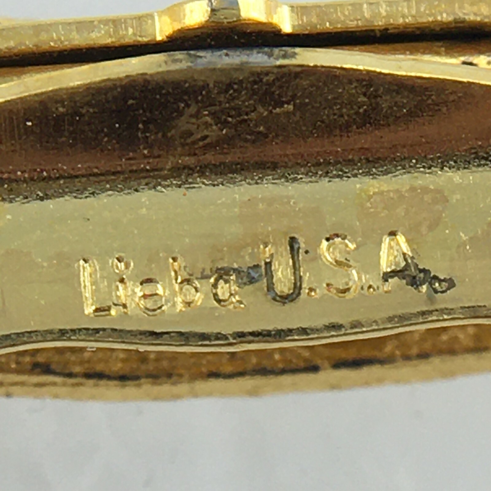 LIEBA USA Triangular Triangle Ribbon Textured Bru… - image 4