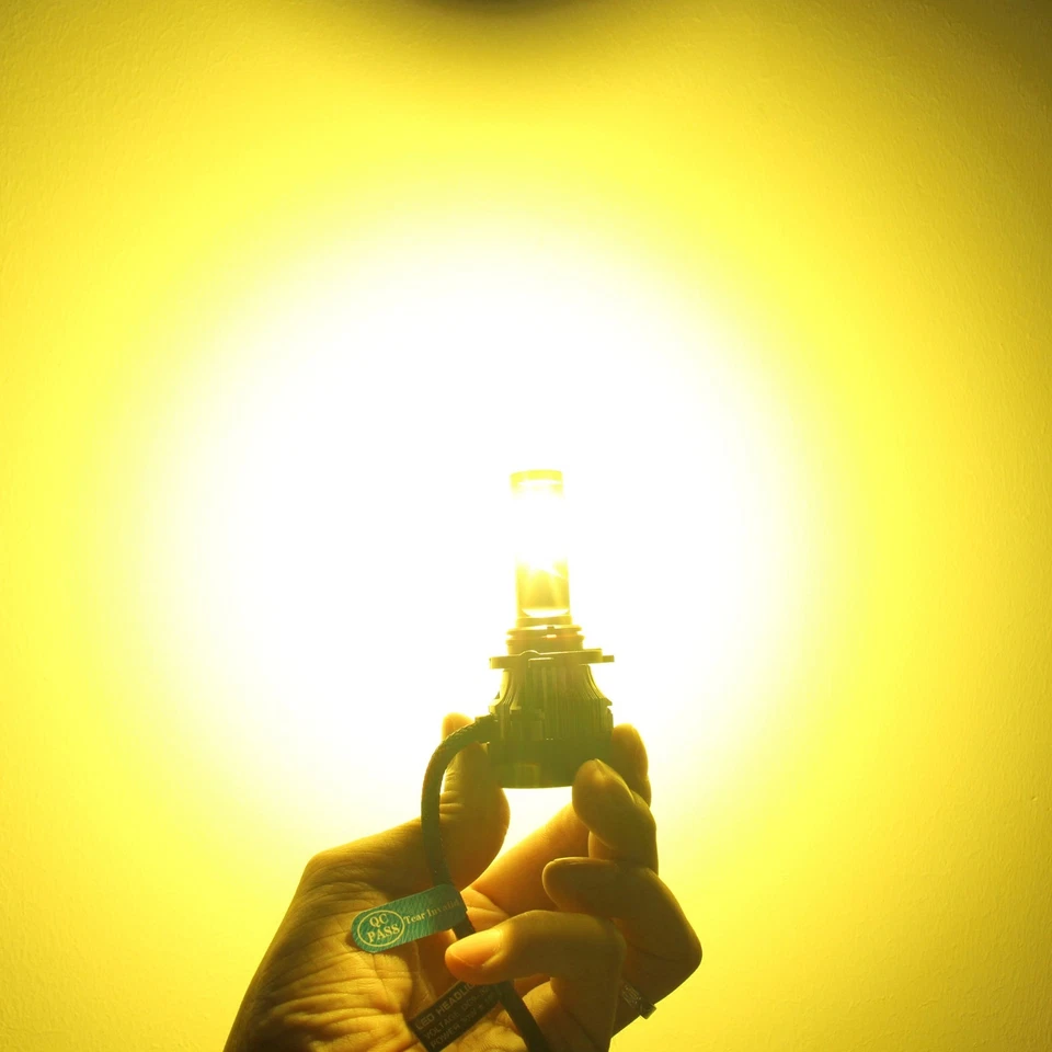 Alla Lighting 10000LM LED 9006 Driving Fog Light/Headlight High Beam Bulb YELLOW - Image 2 of 4