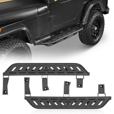 Sturdy Side Steps Running Boards w/ SINCE 1941 For 1987-1995 Jeep Wrangler YJ