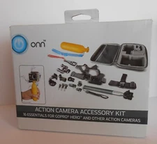 ONN Action Camera Accessory Kit for GOPRO Hero & Other Cameras . NEW