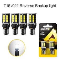 4x 921 T15 912 LED Brake Reverse Backup Tail Light Bulbs 6500K White CANSBUS