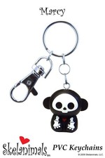 Skelanimals Glow in the Dark Figural Key Chain: Marcy the Monkey