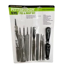 Pittsburgh 12pc File and Rasp Set