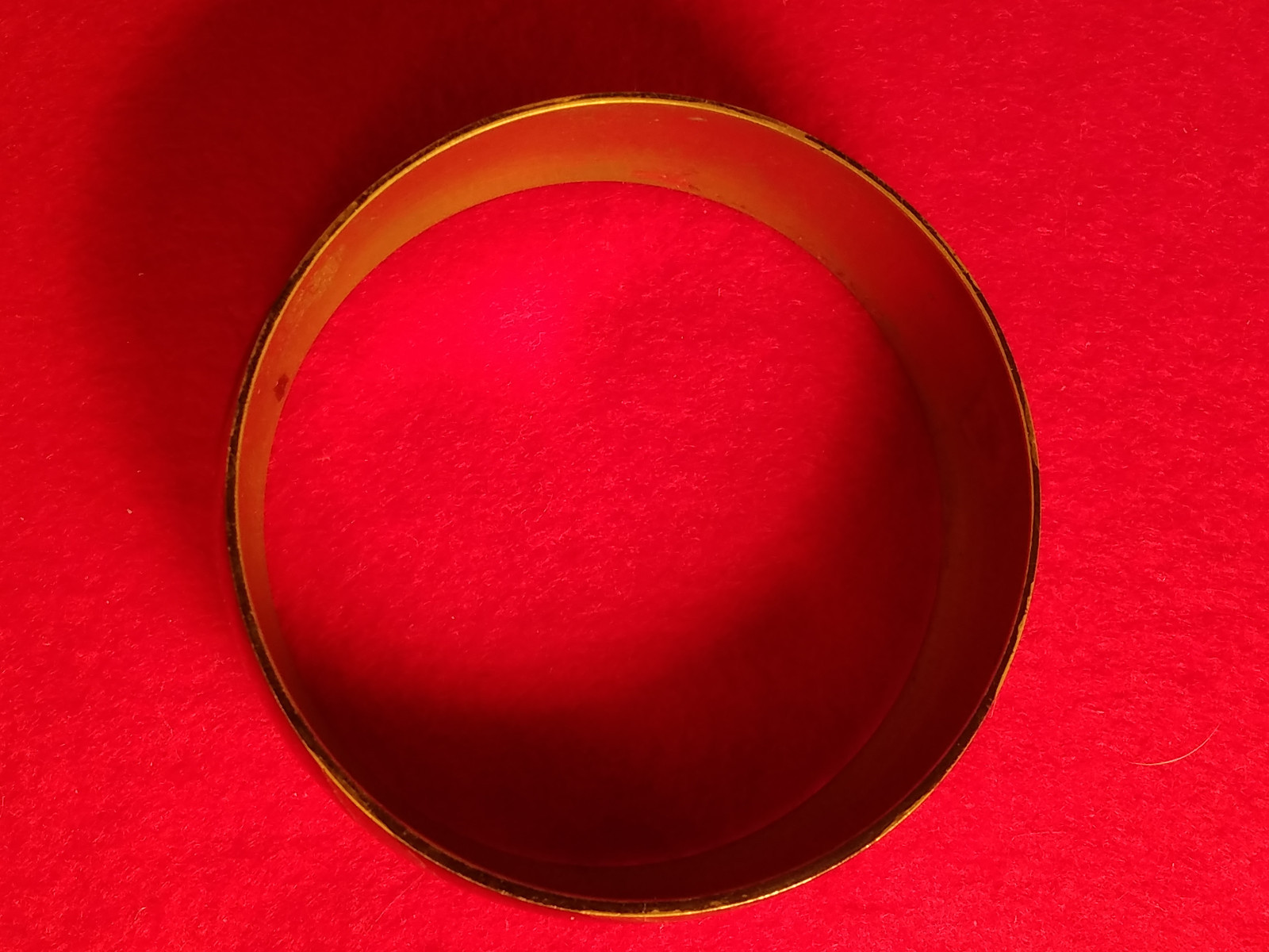 Solid Brass Runway Domed WIDE Bangle Bracelet Mad… - image 5