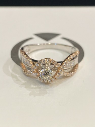 1,23 kt runder Princess-Schliff Diamanten Jubiläum Solitär Ring in 585 14 K Gold - Bild 7 von 12