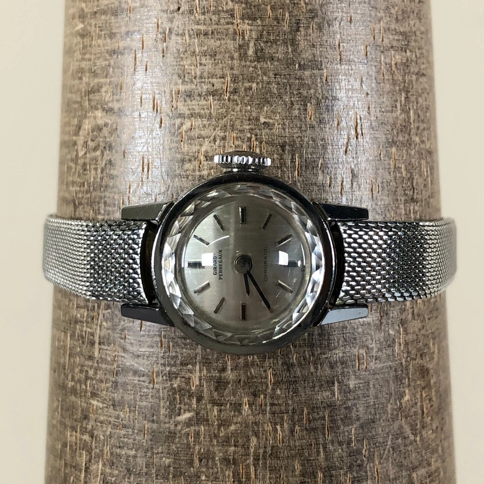 Girard Perregaux 9111AF relógio feminino giromático milanês mecânico corda 17mm 6" - Imagem 2 de 4