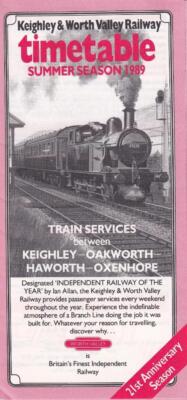 1989 Keighley & Lake Worth Railway - British excursion steam railroad