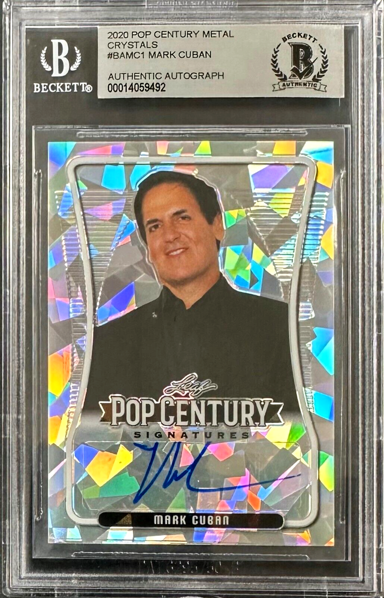 Mark Cuban 2020 LEAF Pop Century Metal Crystals Card #BAMC1