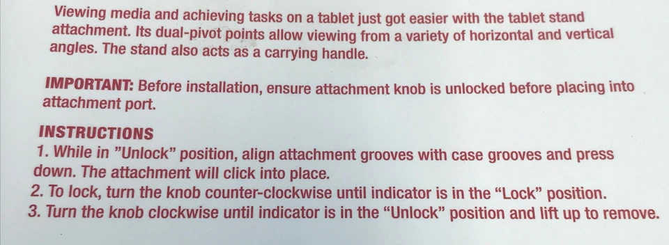 Trident KRAKEN AMS Series Tablet Attachment Stand Qty-1  Free Same Day Shipping - Image 3 of 4