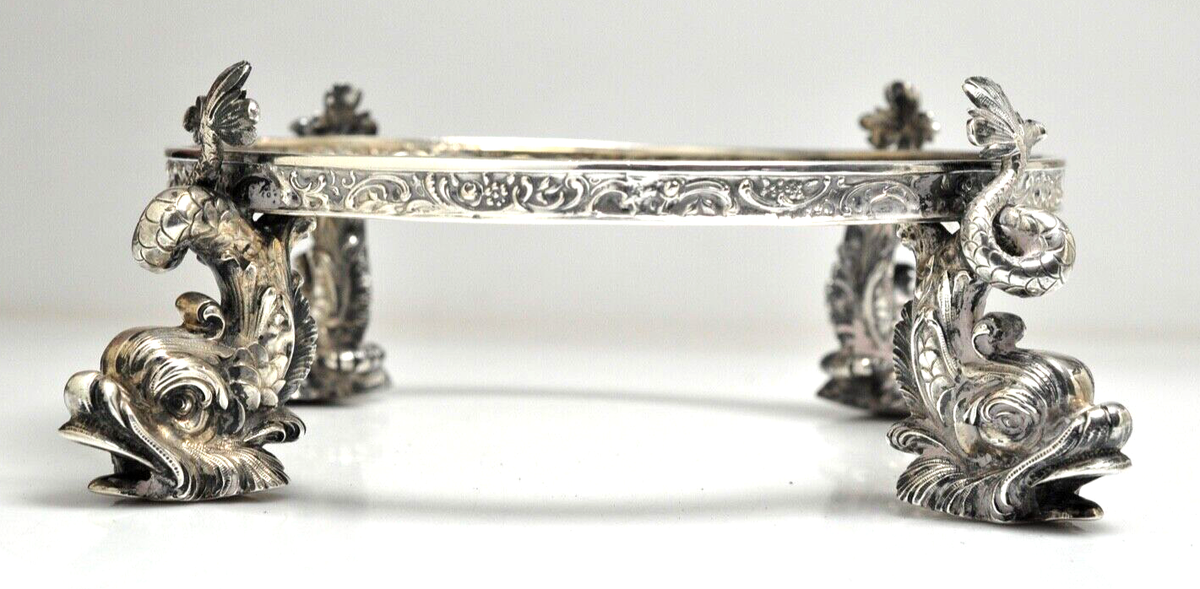 Antique German 800 Silver Hallmark Crown B Stand German Origin