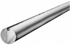 Made in USA 5/8" Diam, 2' Long, 1018 Steel Keyed Round Linear Shafting 3/16" Key