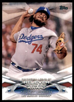 2018 Topps Baseball #MLBA-4 Kenley Jansen MLB Awards