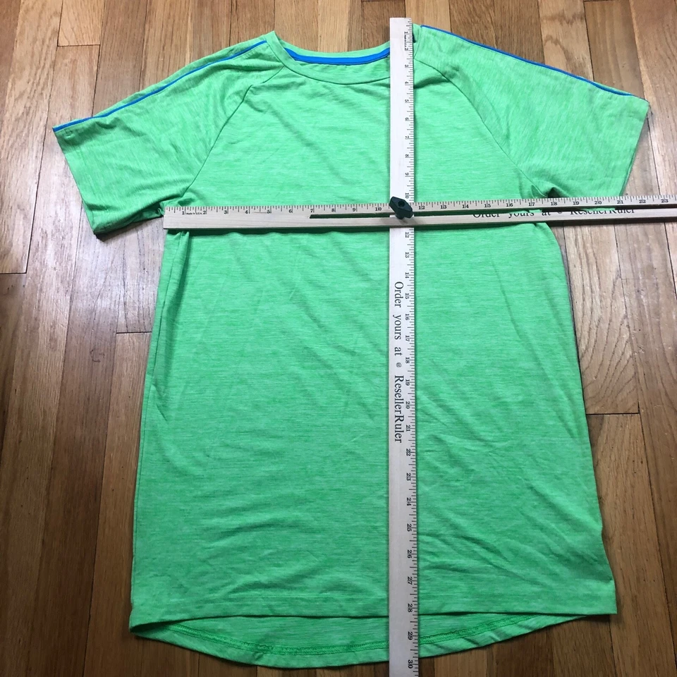 Champion Shirt Girls XL Short Sleeve Green Top Sport Youth Athletic - Image 2 of 4